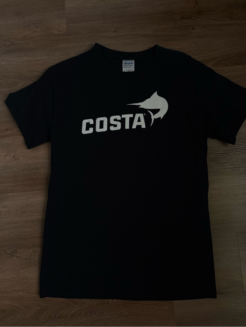 Costa Black Short Sleeve Tee with White Logo